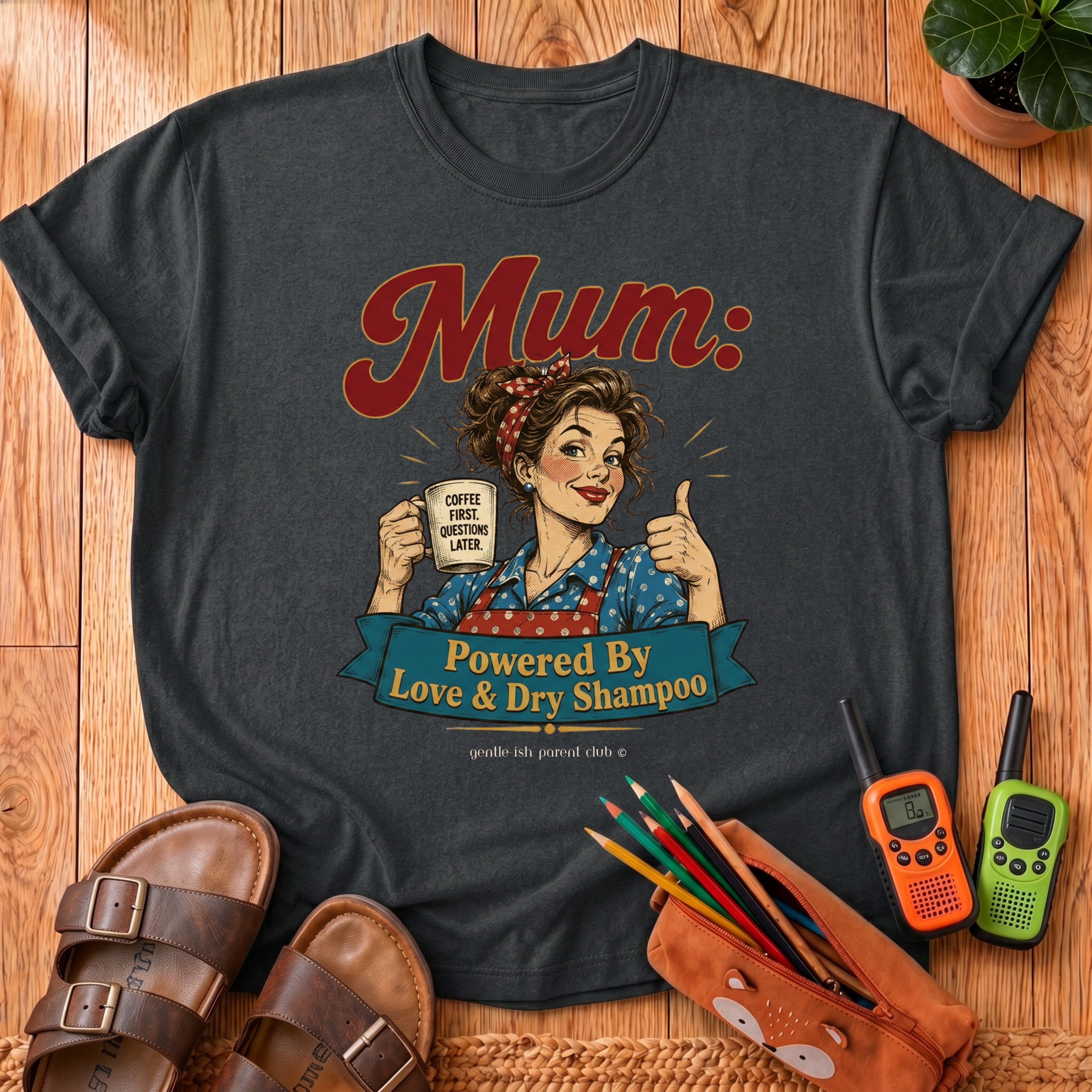 Mum Powered by Love T-Shirt