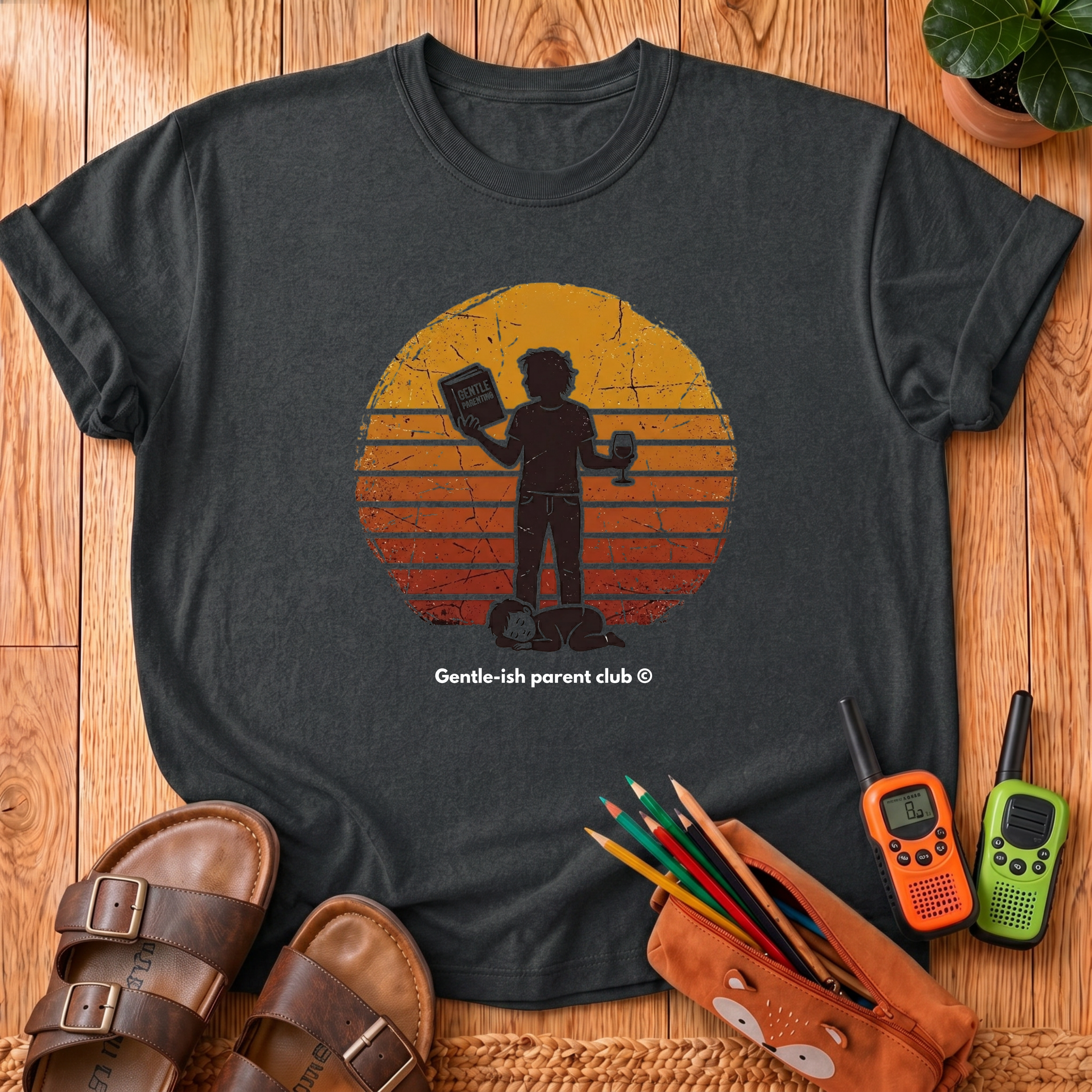 Dad and Kid Retro T-Shirt