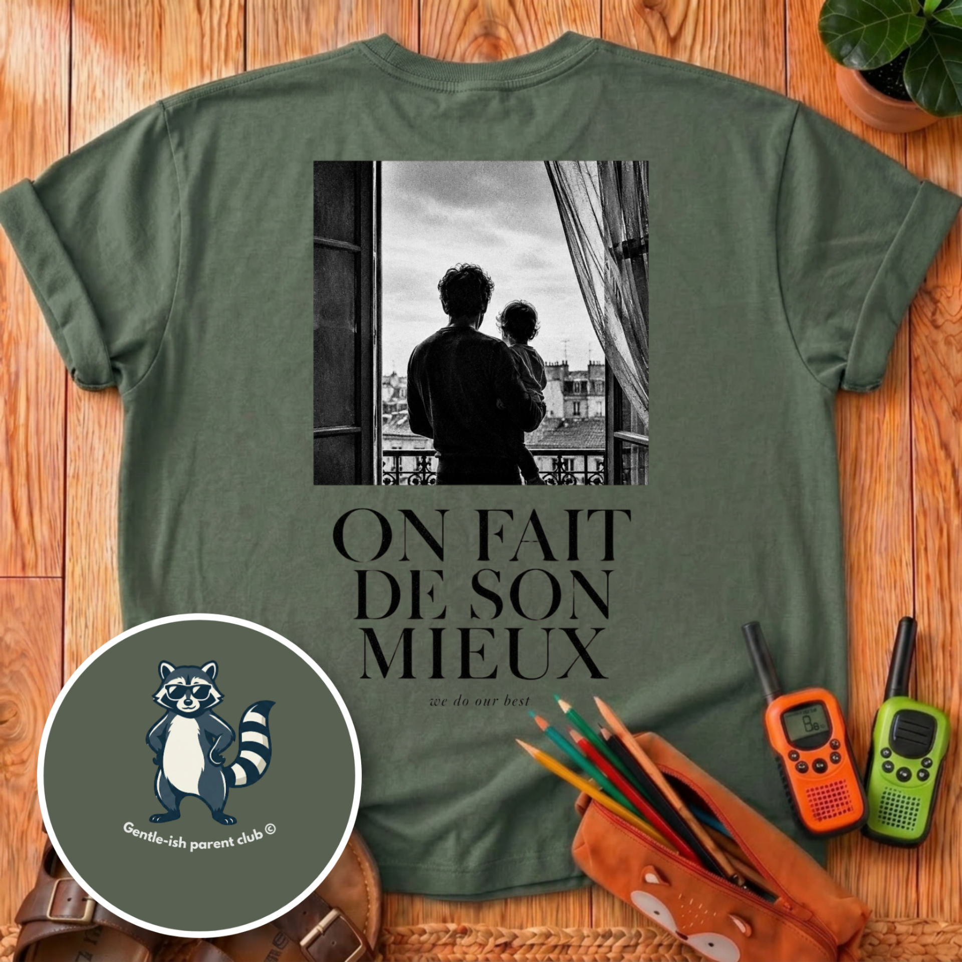 On Fait De Son Mieux Back Print T-Shirt