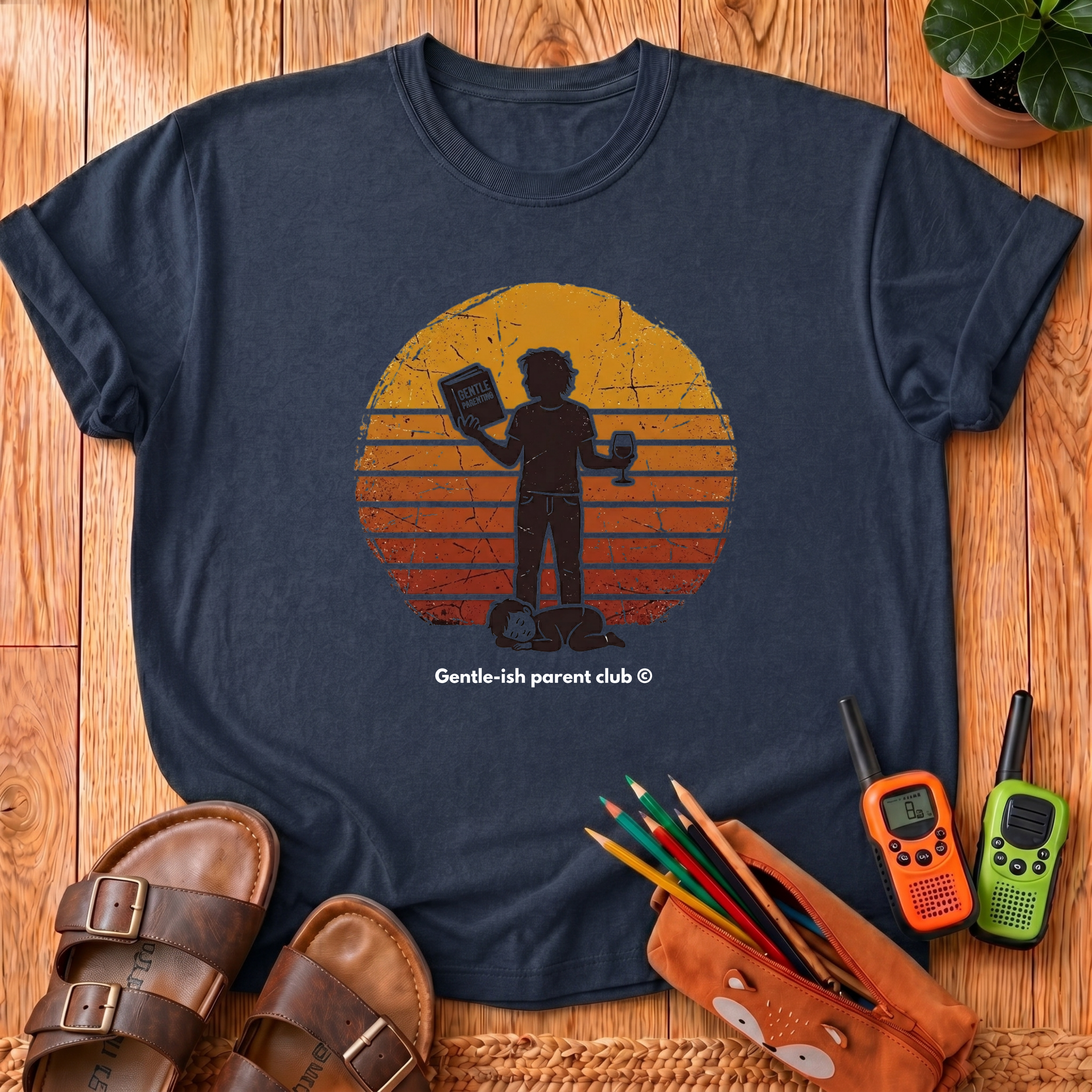 Dad and Kid Retro T-Shirt