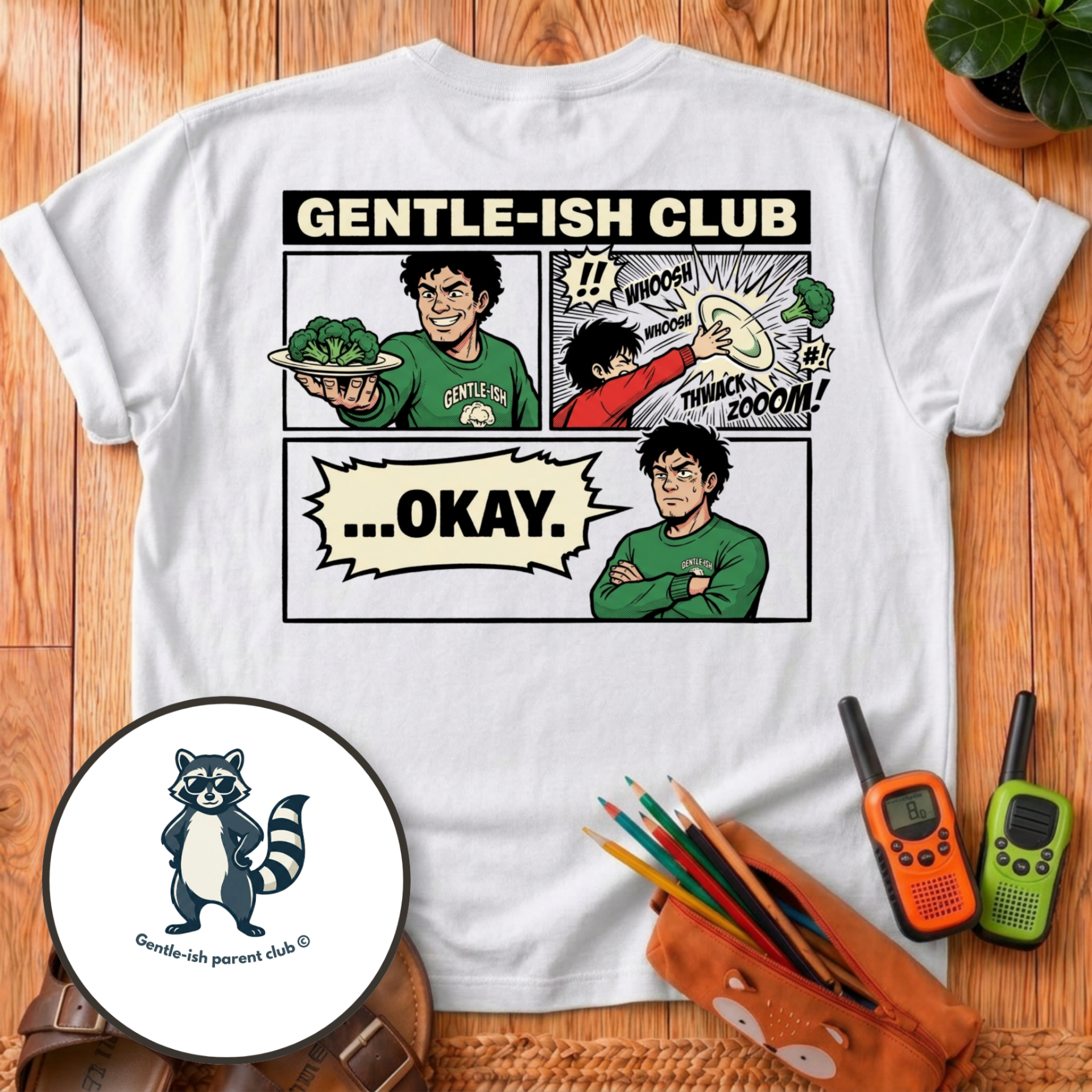 Comic Graphic Back Print T-Shirt