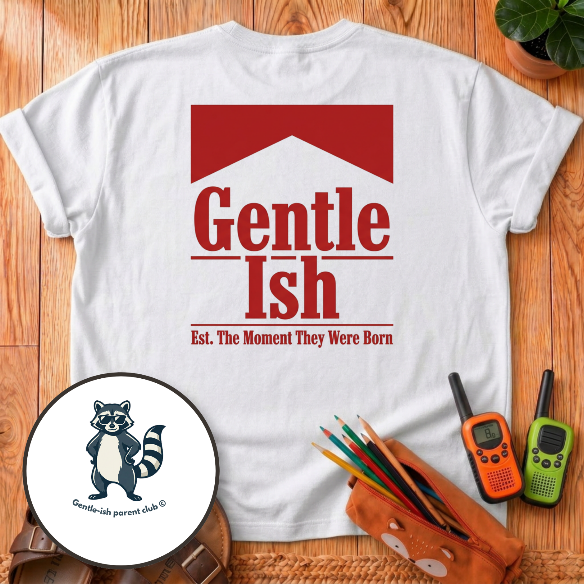 Gentle Ish Graphic Back Print T-Shirt