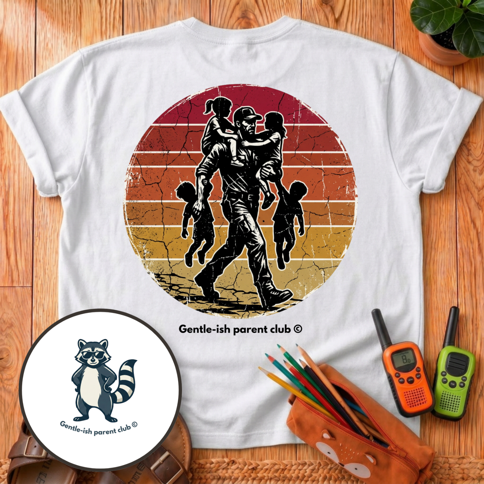 Super Dad Back Print T-Shirt