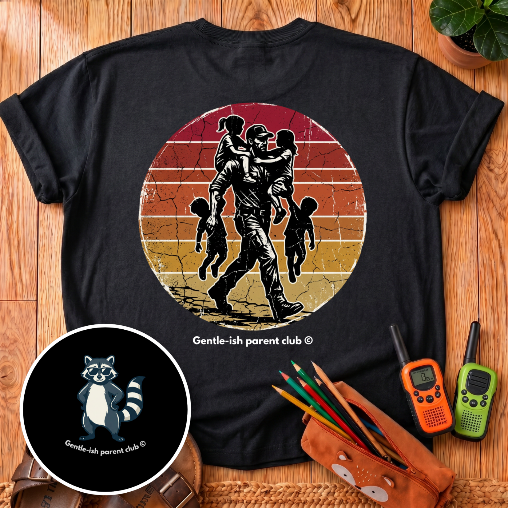 Super Dad Back Print T-Shirt