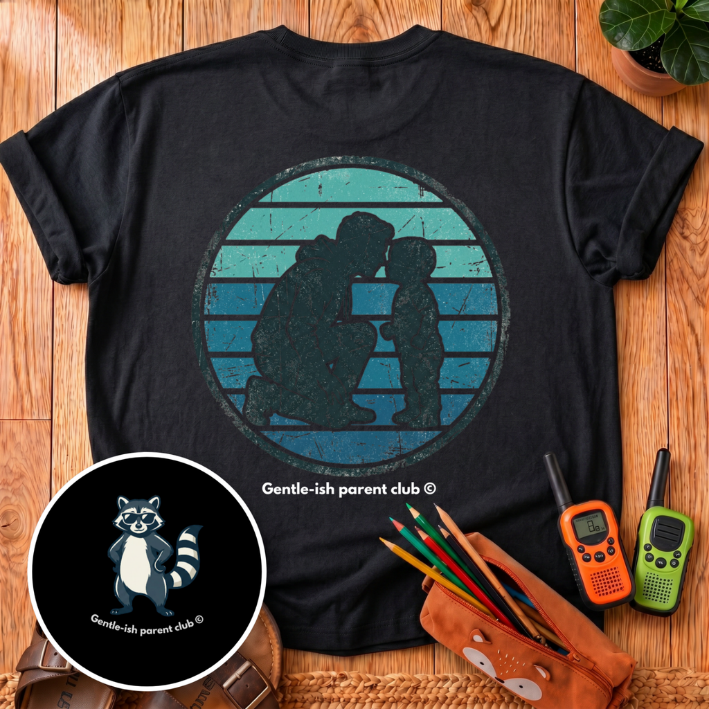 Dad and Child Back Print T-Shirt