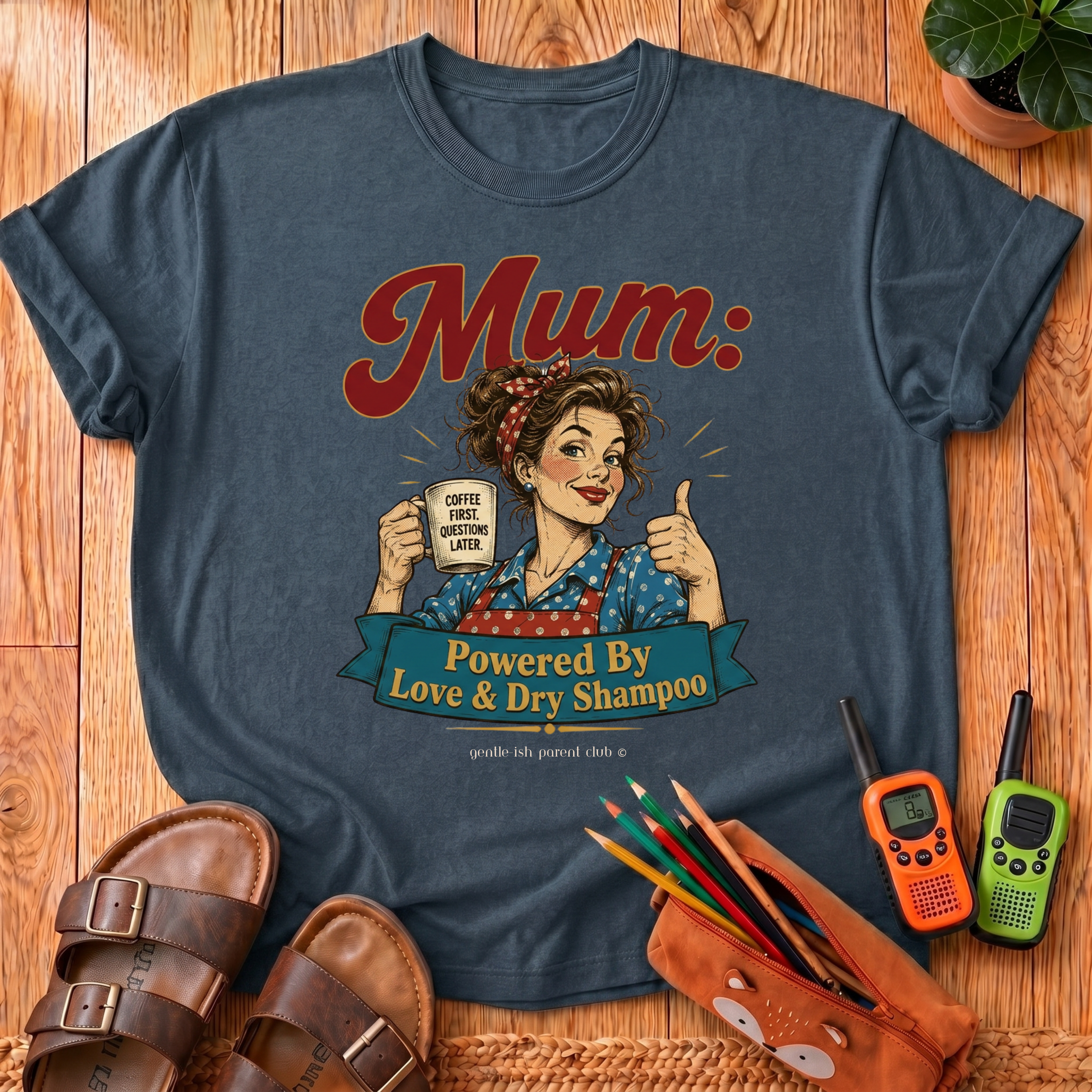 Mum Powered by Love T-Shirt