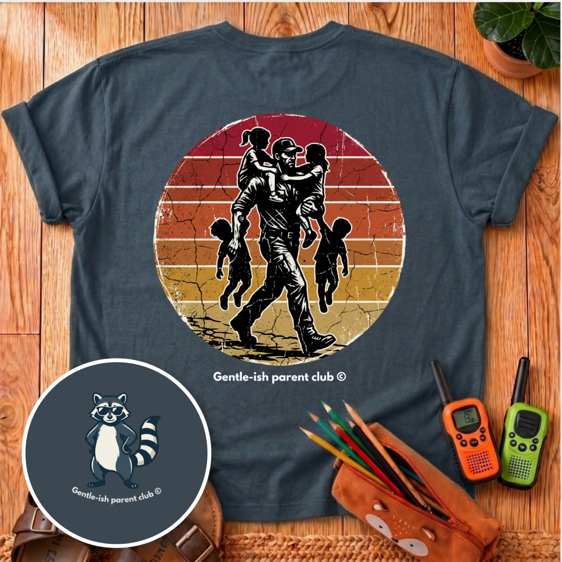 Super Dad Back Print T-Shirt
