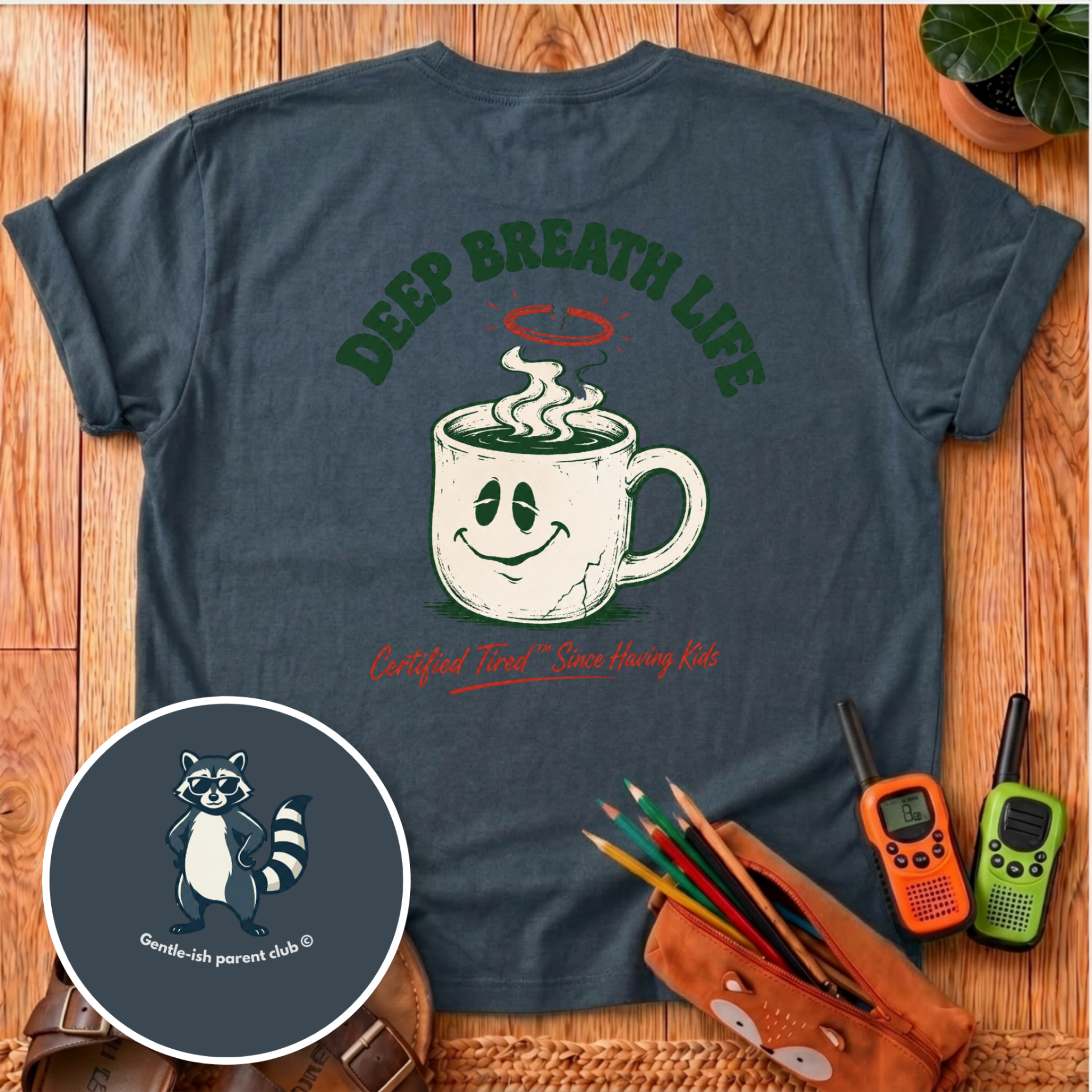 Deep Breath Life Back Print T-Shirt