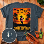 Charlie Don't Nap Back Print T-Shirt