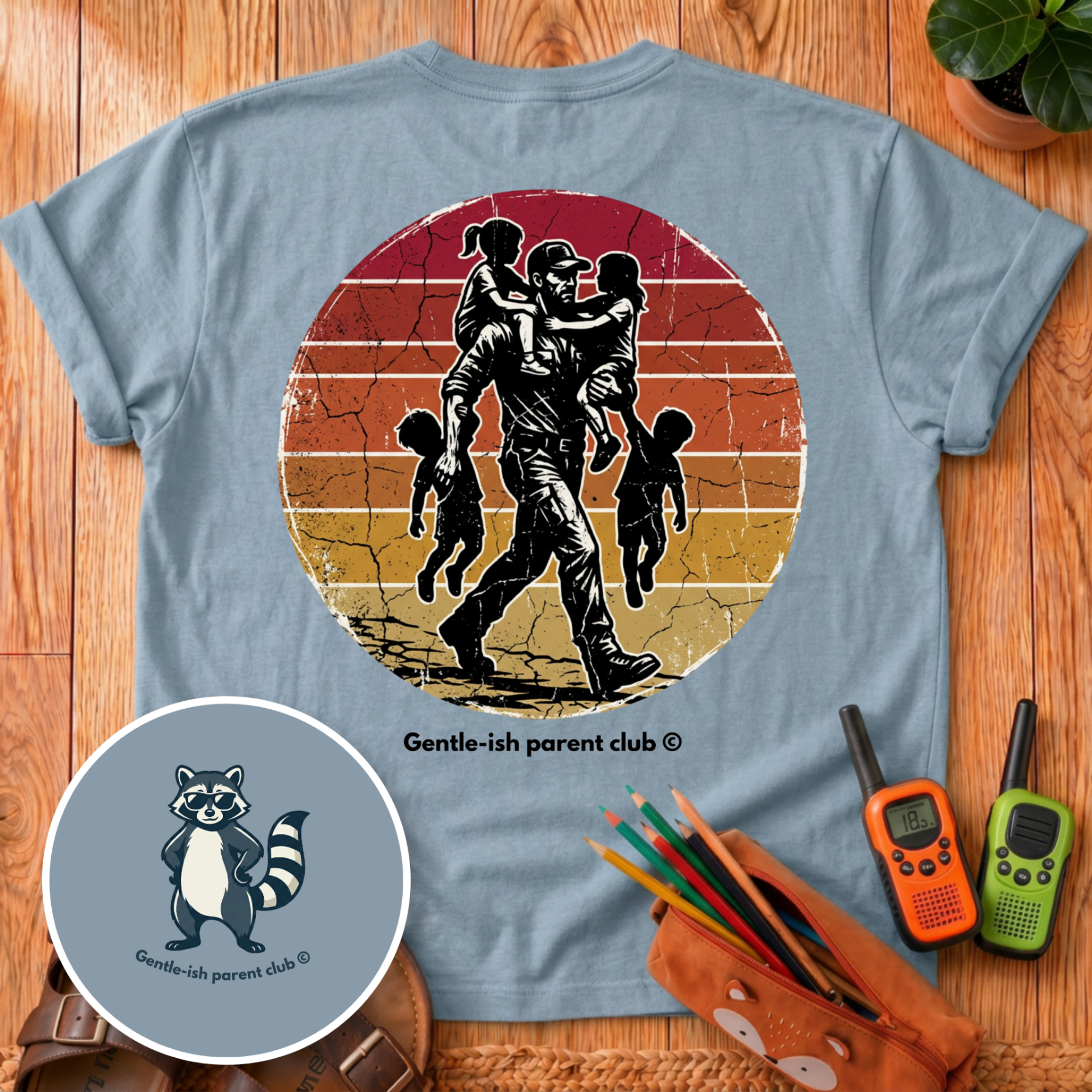 Super Dad Back Print T-Shirt