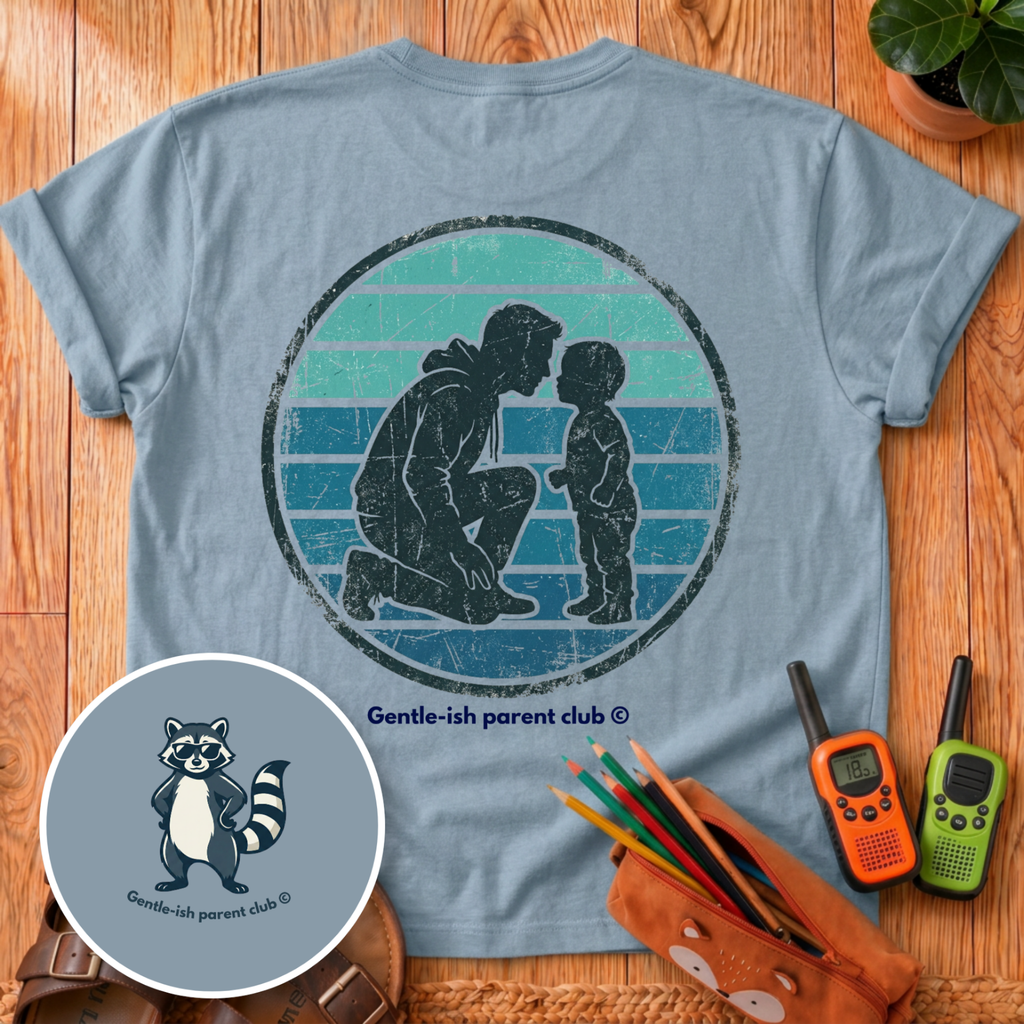 Dad and Child Back Print T-Shirt