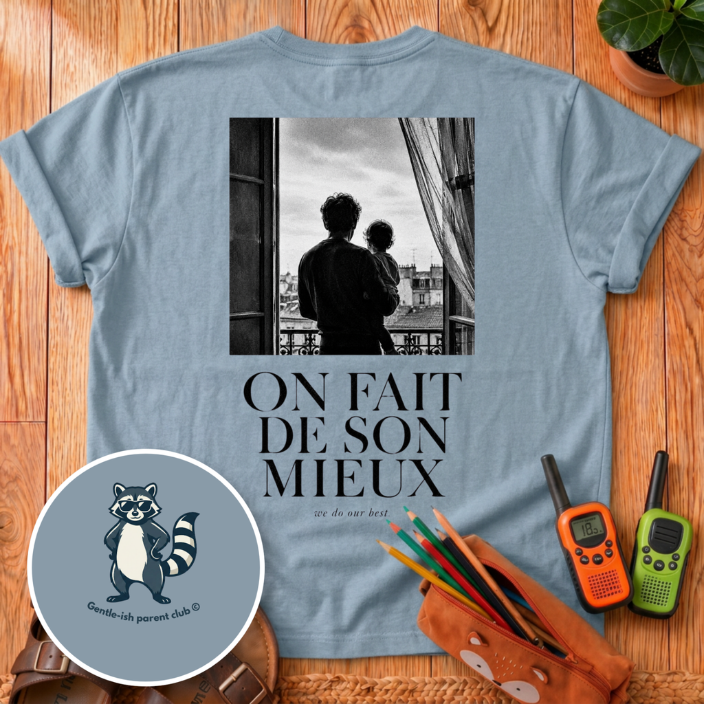 On Fait De Son Mieux Back Print T-Shirt