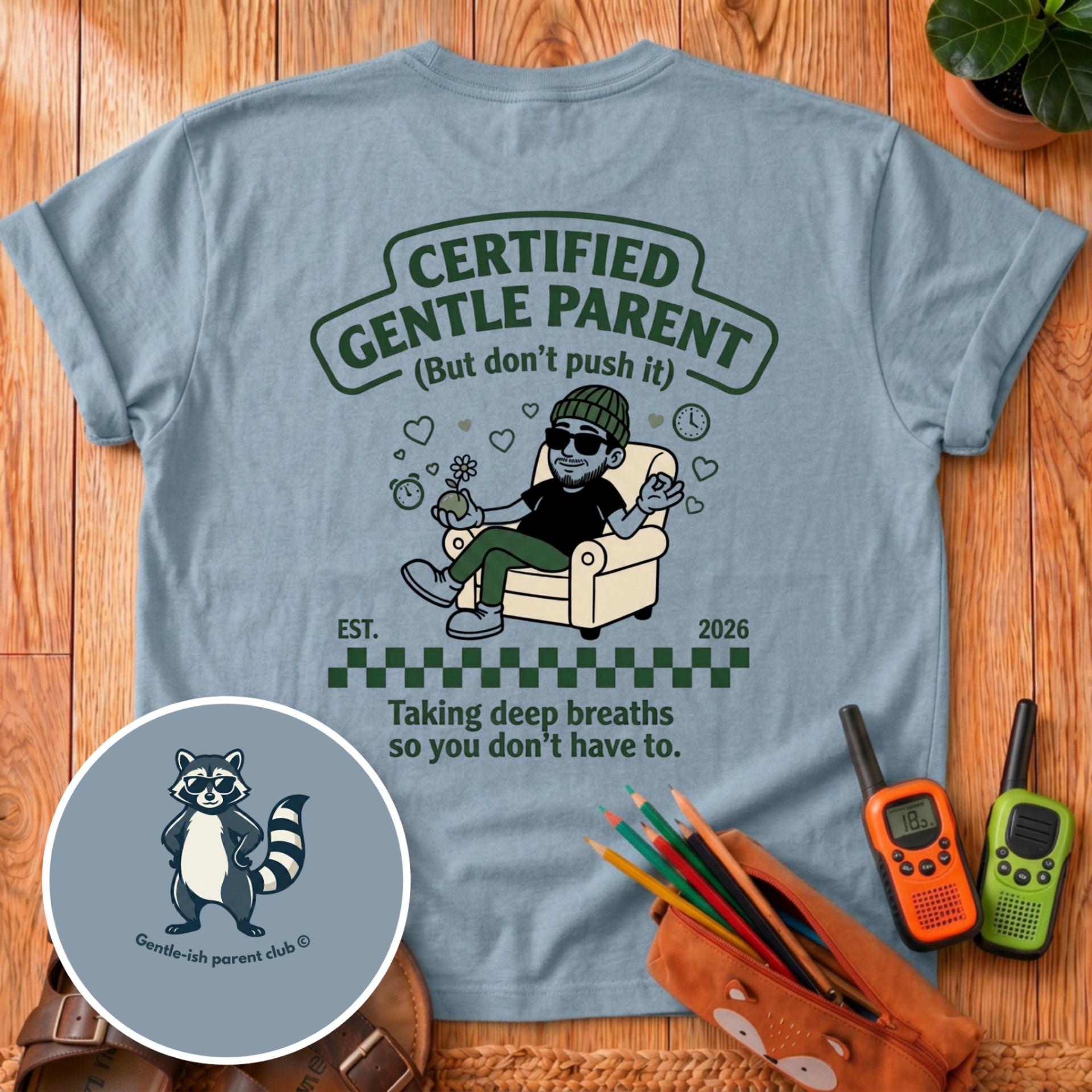 Certified Gentle Parent Back Print T-Shirt