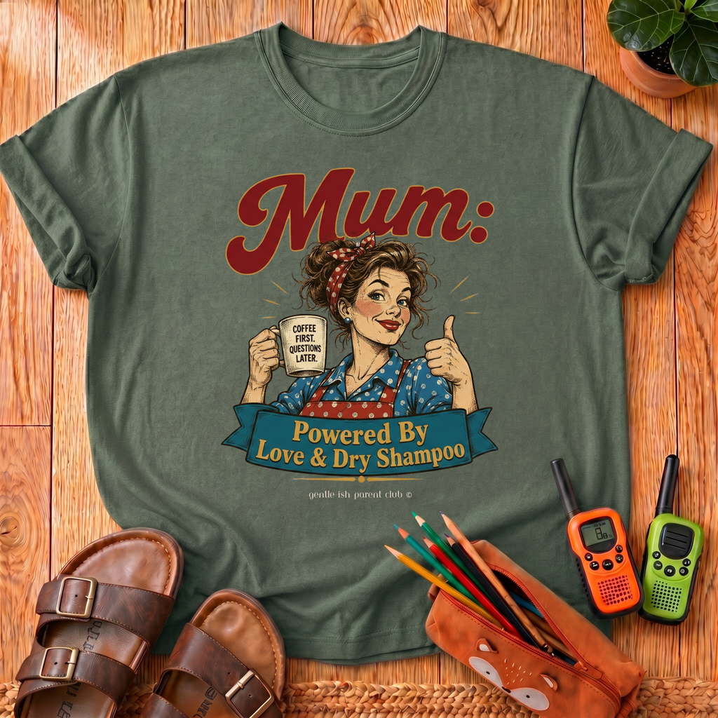 Mum Powered by Love T-Shirt