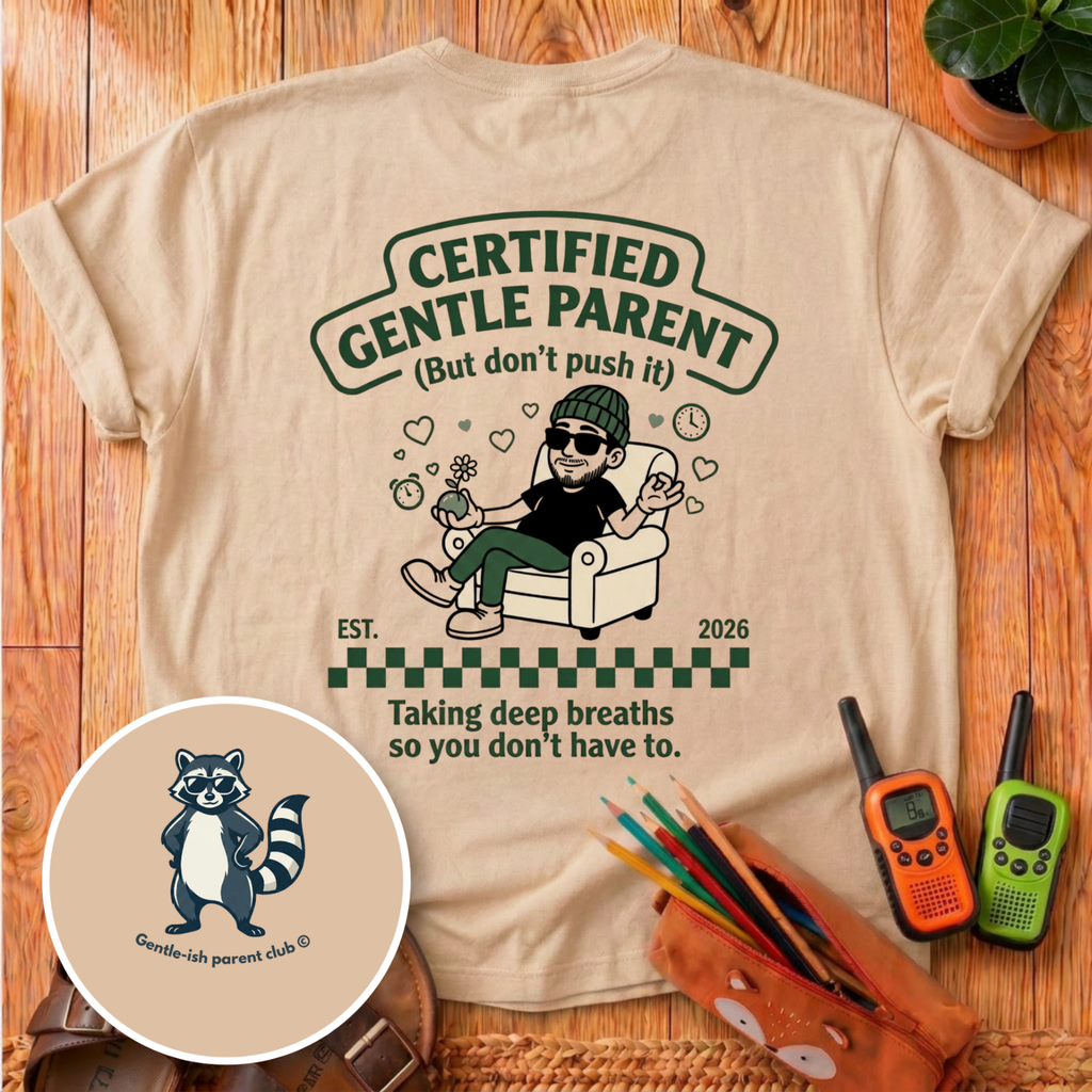 Certified Gentle Parent Back Print T-Shirt