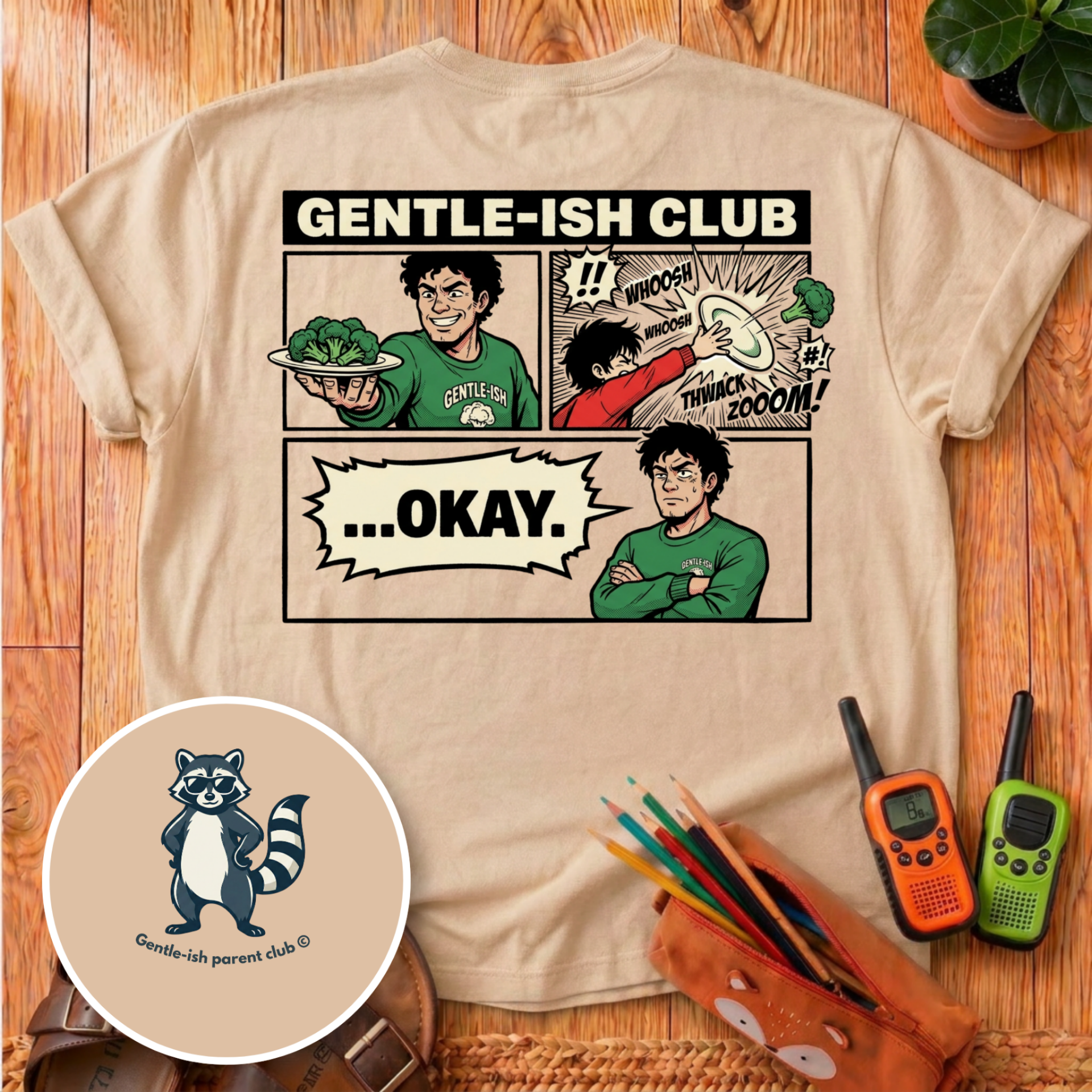 Comic Graphic Back Print T-Shirt