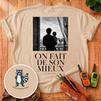 On Fait De Son Mieux Back Print T-Shirt