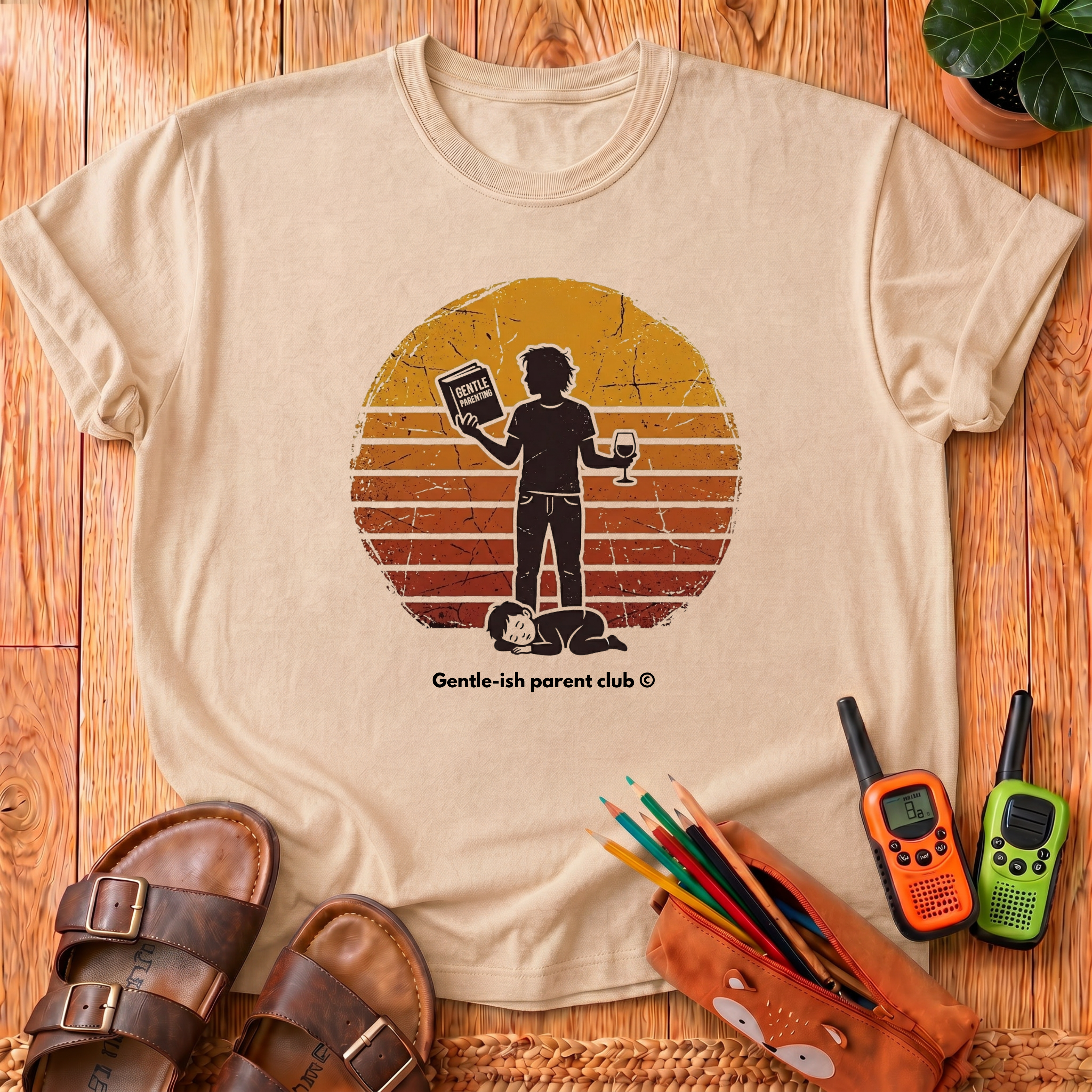 Dad and Kid Retro T-Shirt