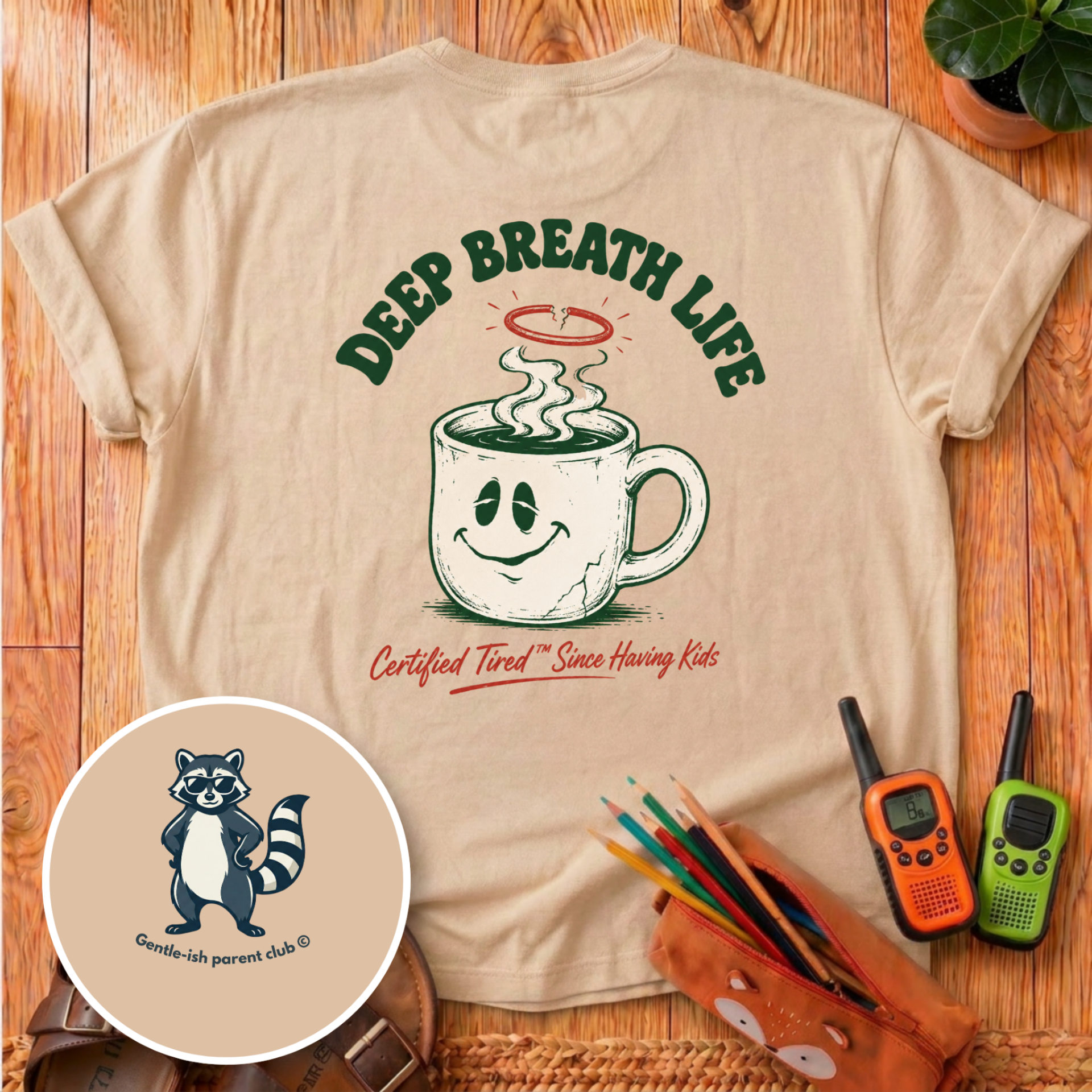 Deep Breath Life Back Print T-Shirt