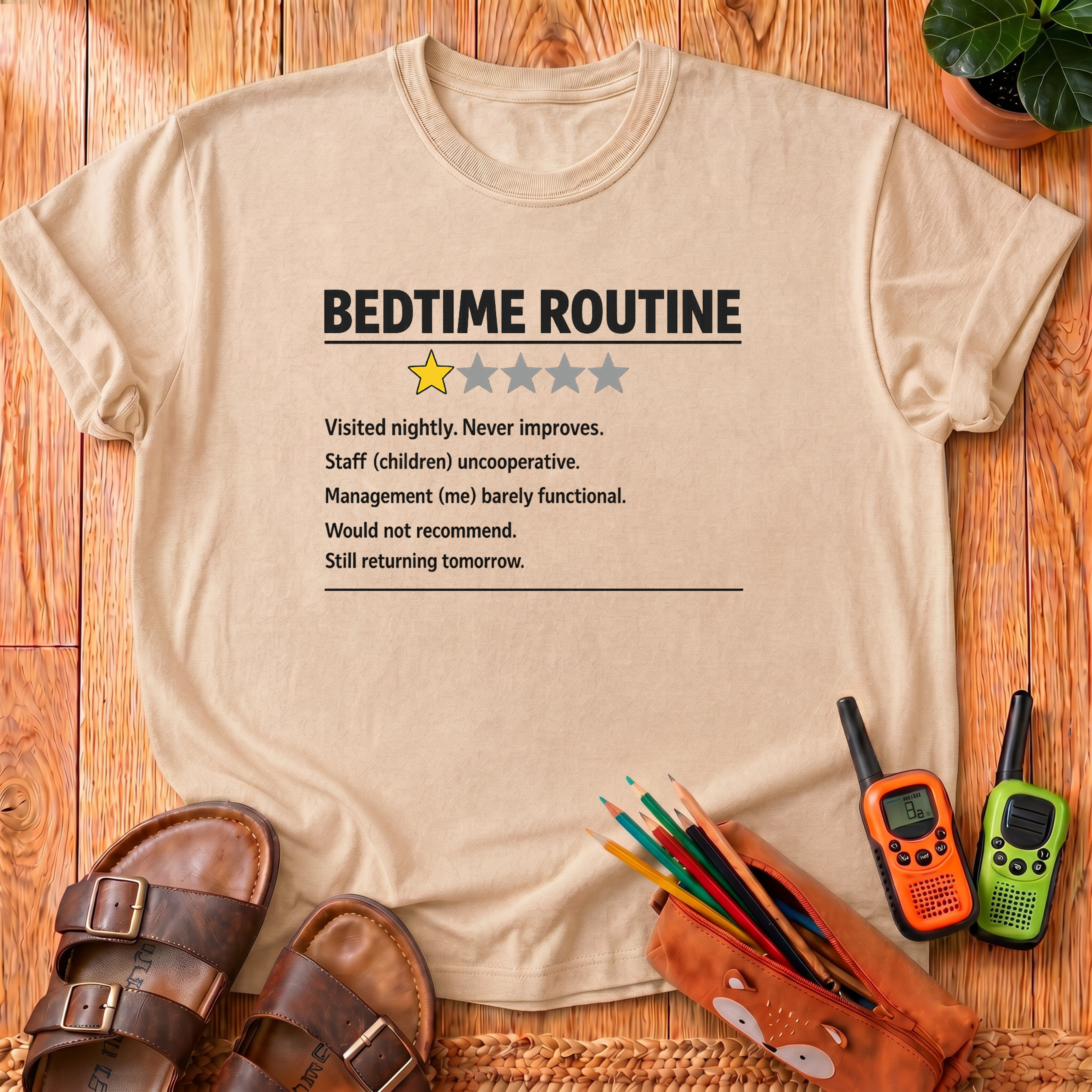 Bedtime Routine  Review T‑Shirt