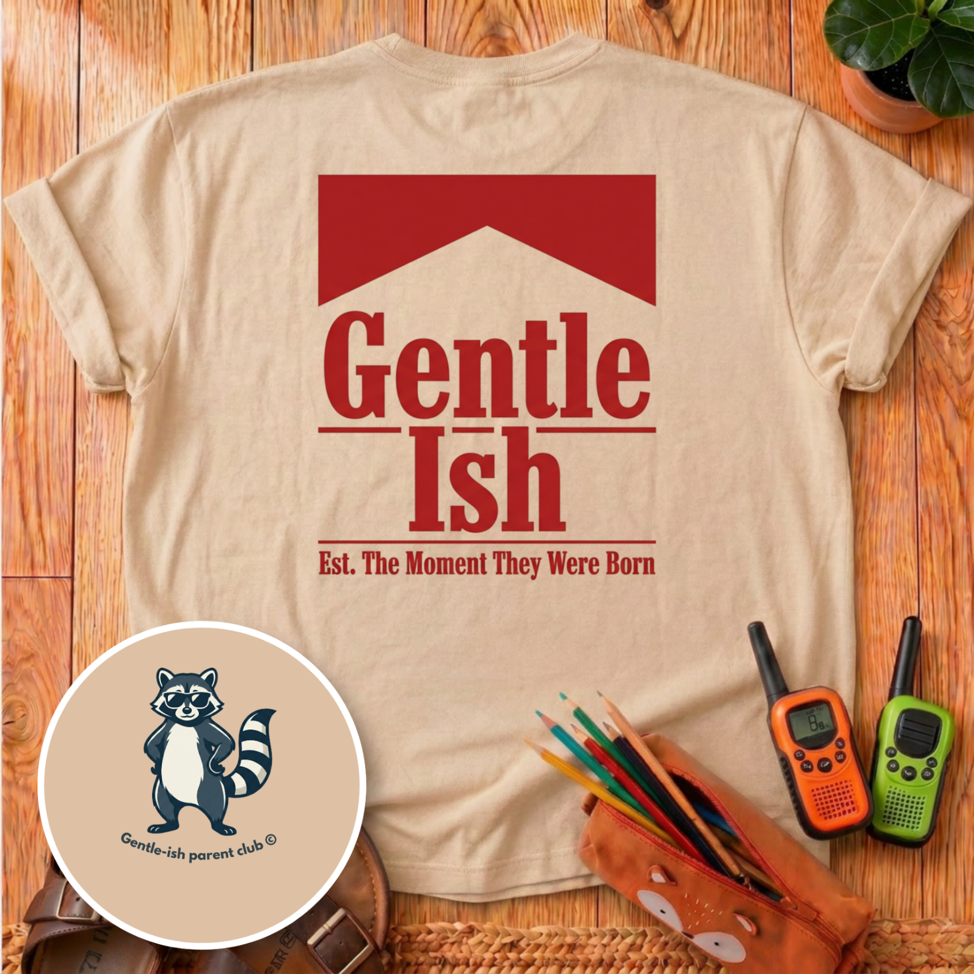 Gentle Ish Graphic Back Print T-Shirt