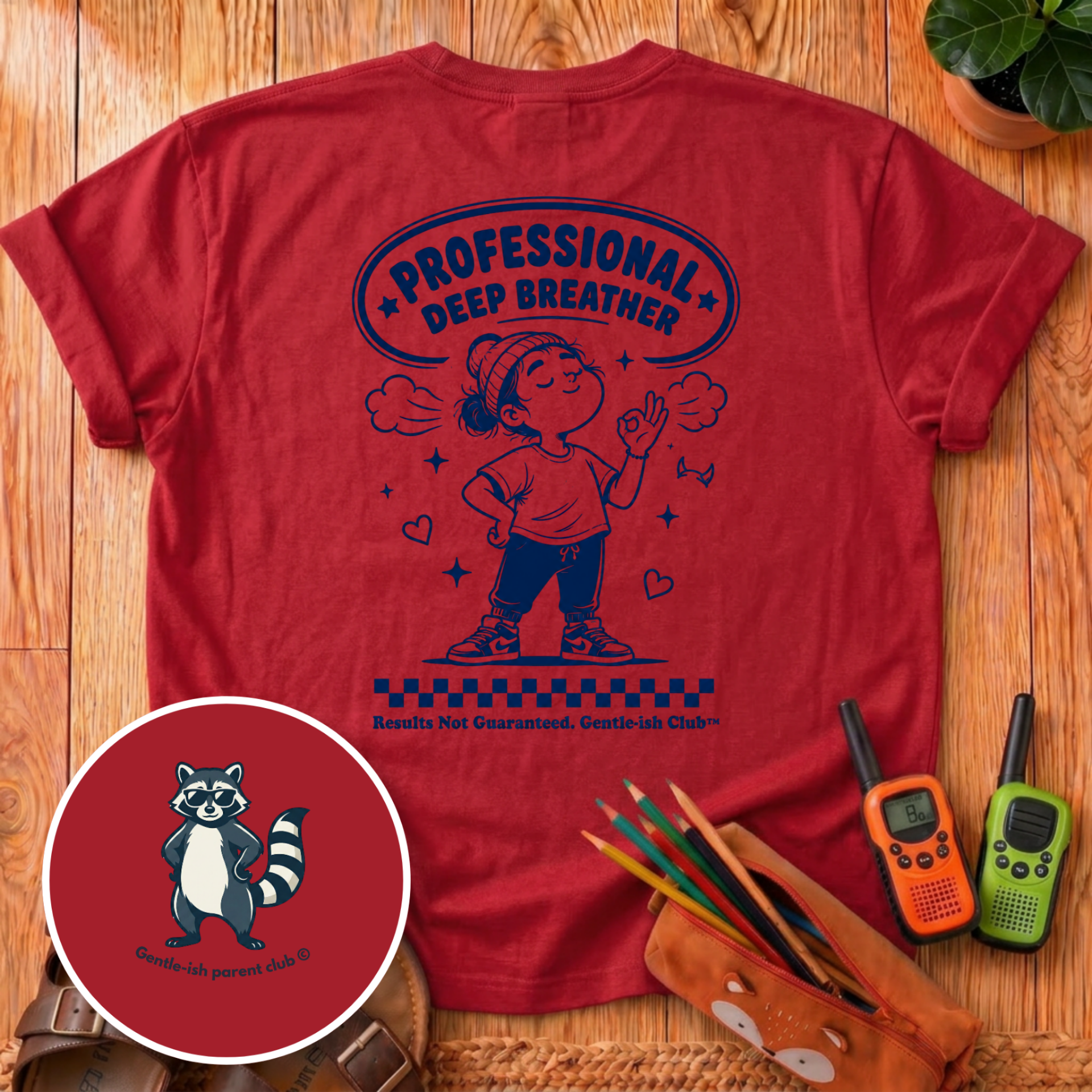 Professional Deep Breather Back Print T-Shirt