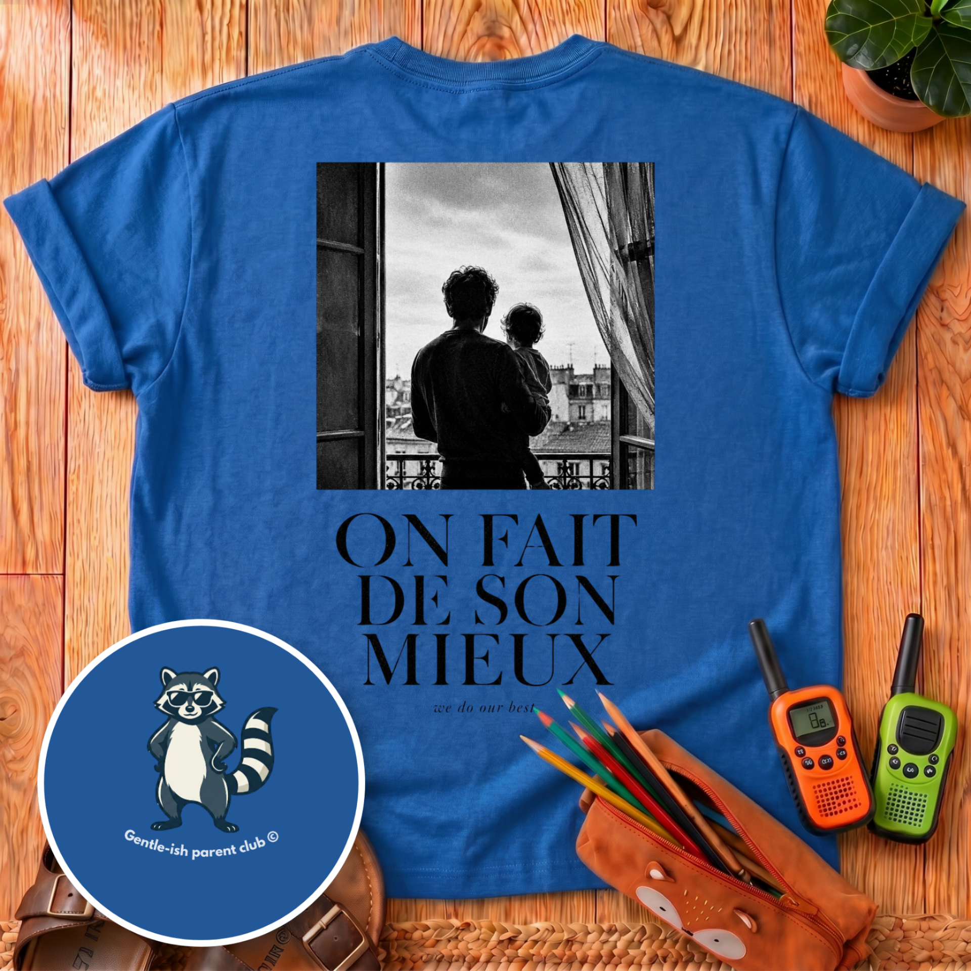 On Fait De Son Mieux Back Print T-Shirt