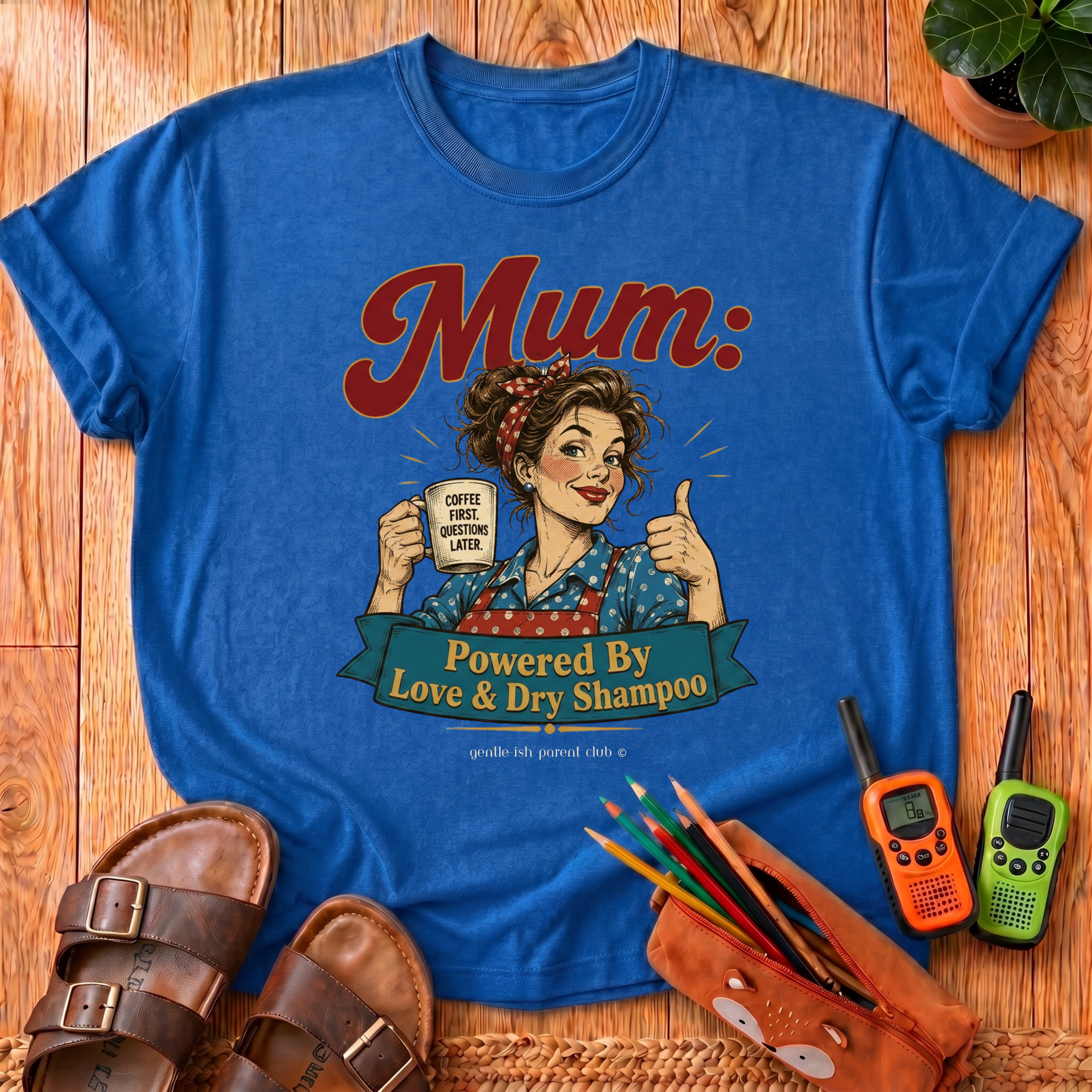 Mum Powered by Love T-Shirt