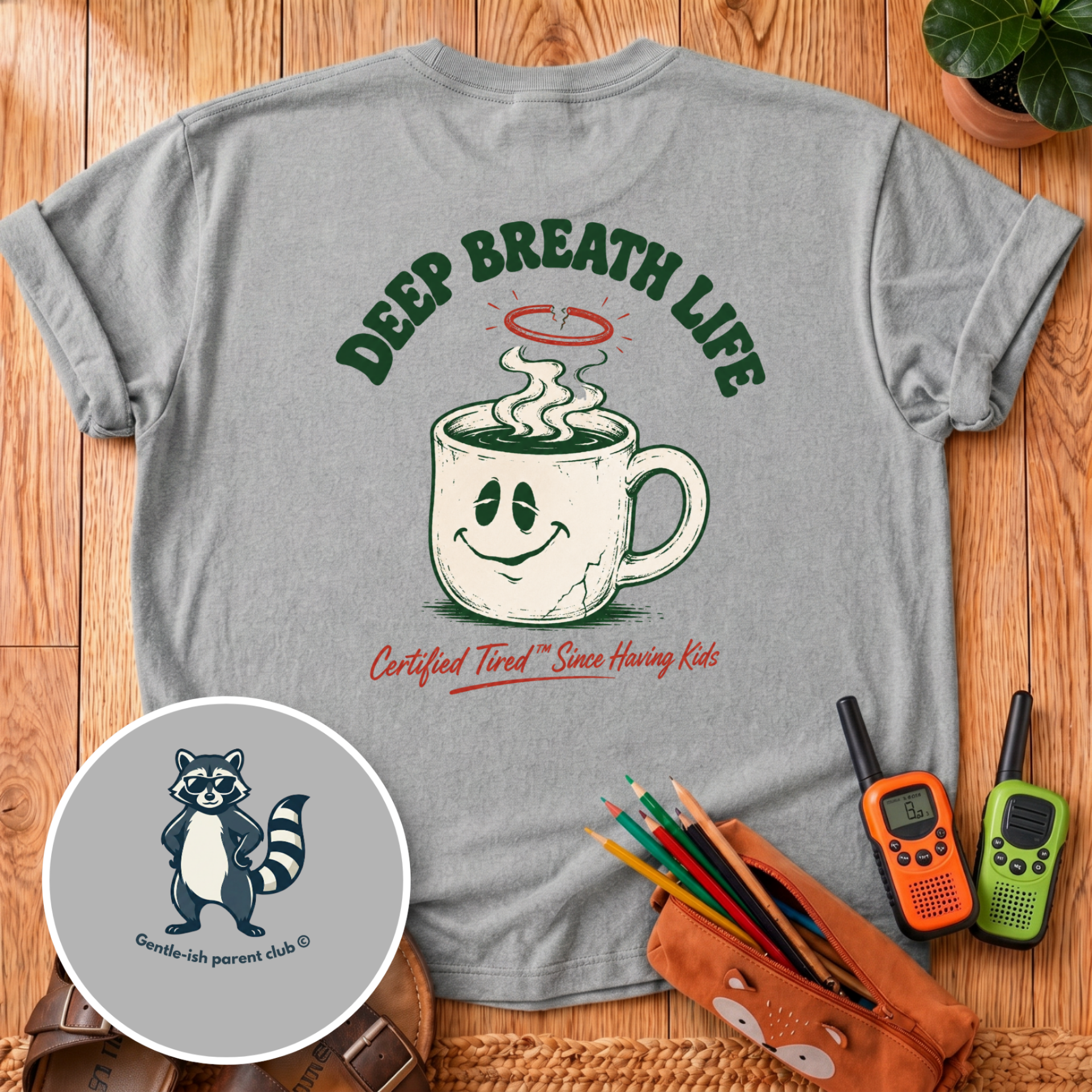 Deep Breath Life Back Print T-Shirt