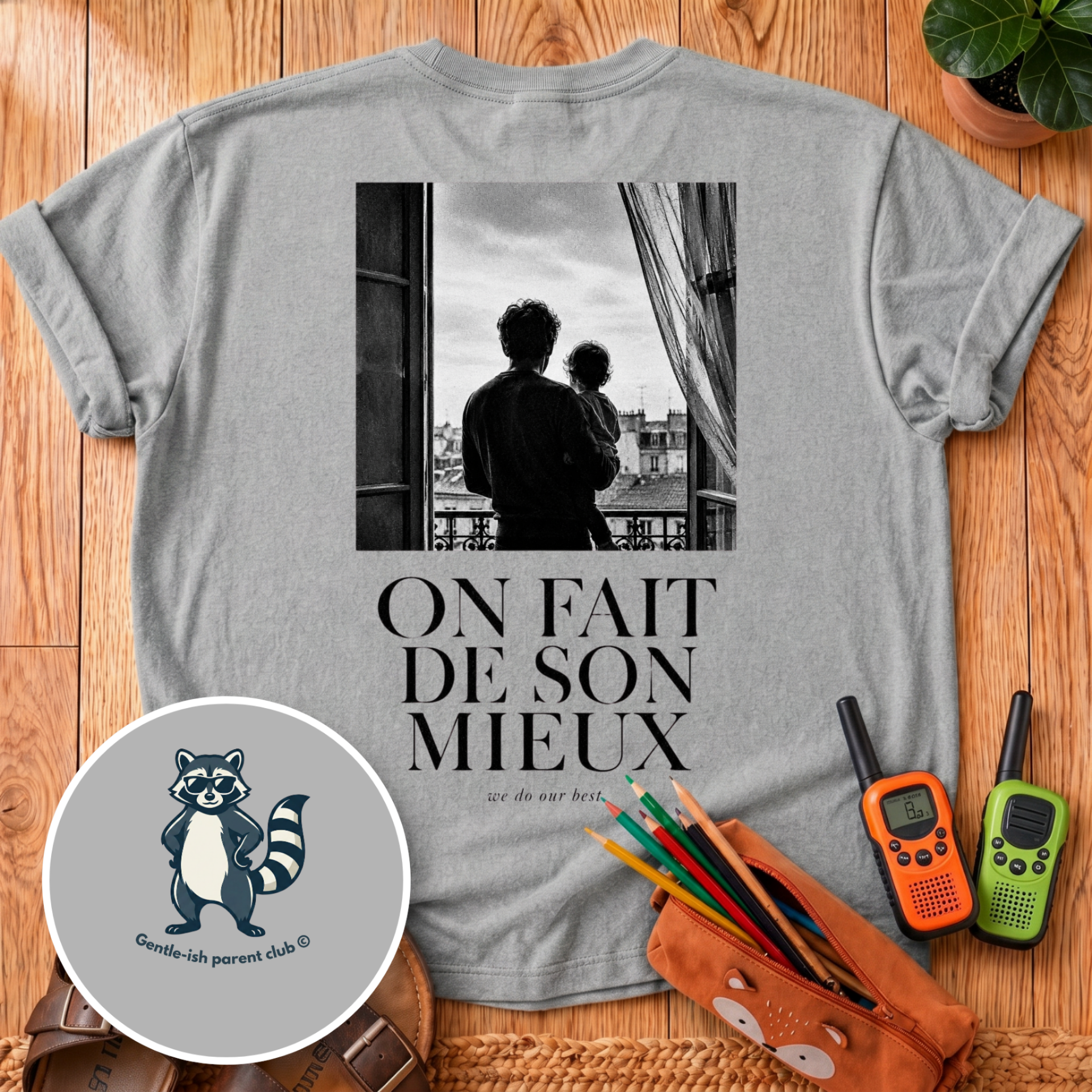 On Fait De Son Mieux Back Print T-Shirt