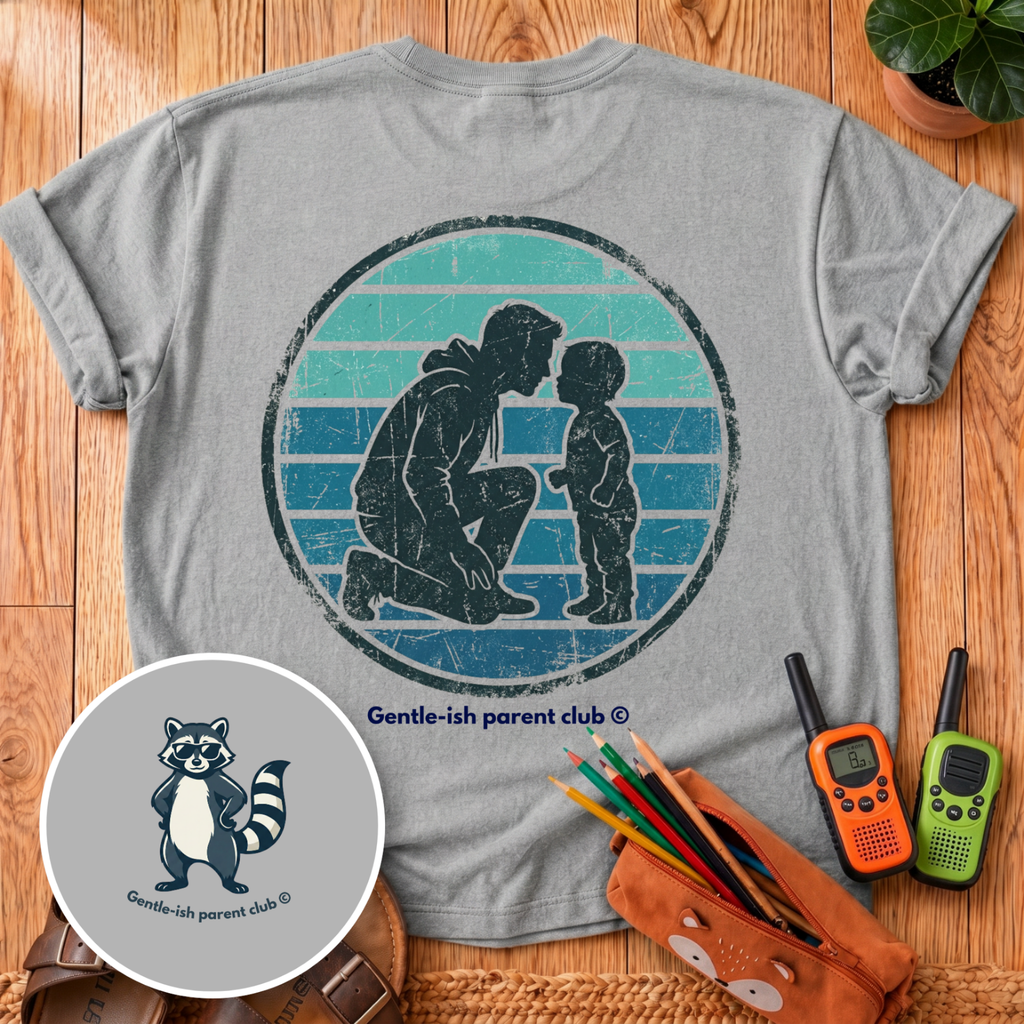 Dad and Child Back Print T-Shirt