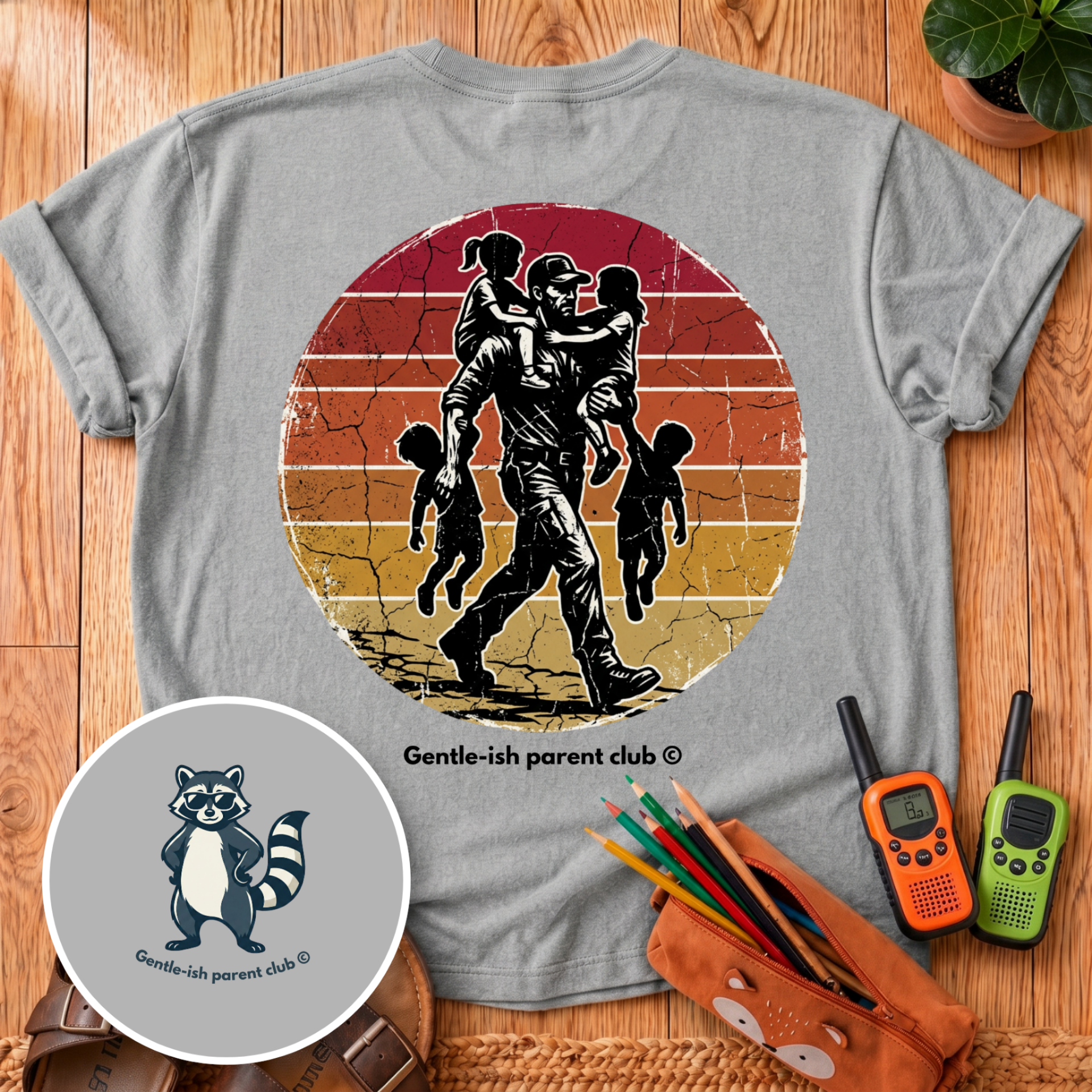 Super Dad Back Print T-Shirt