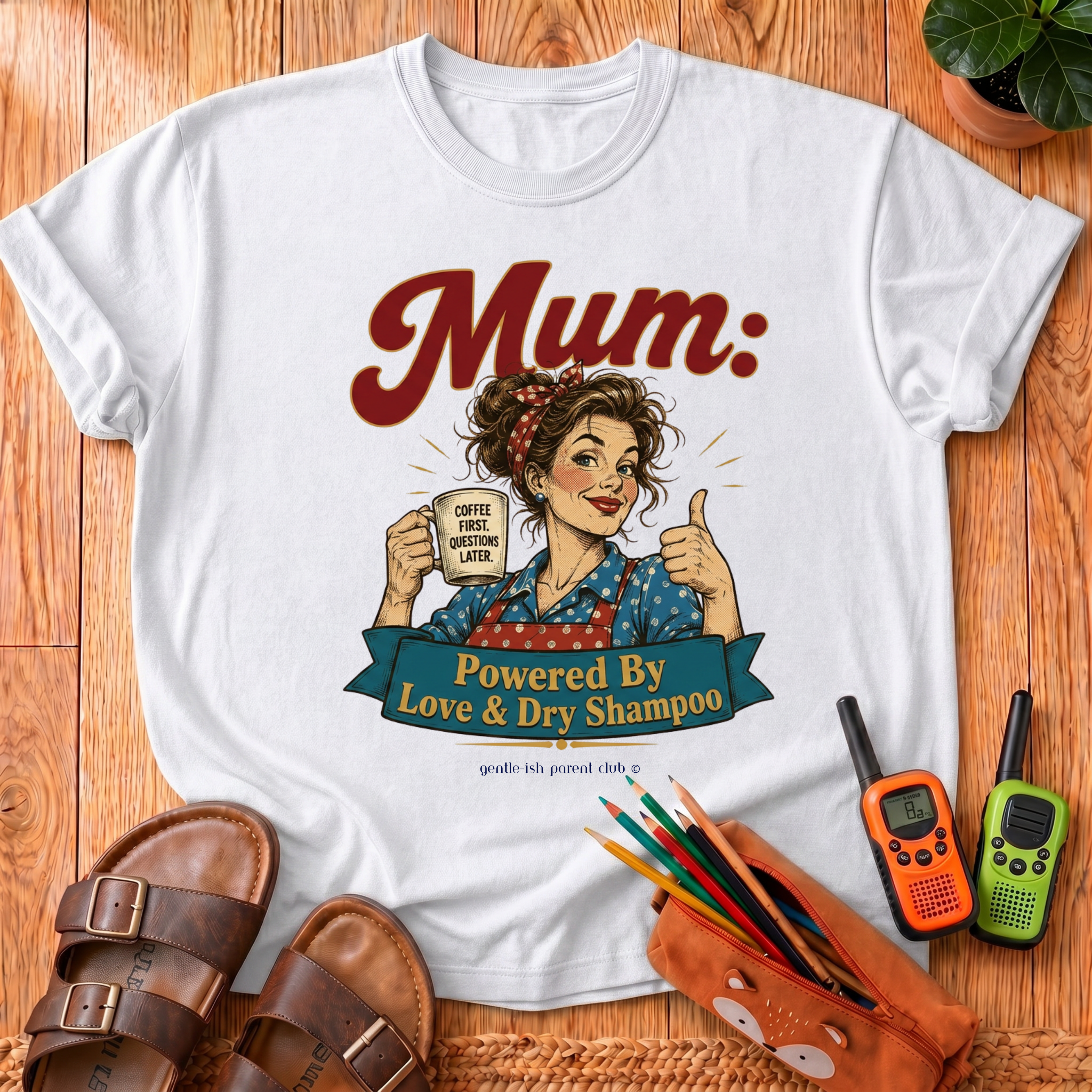 Mum Powered by Love T-Shirt