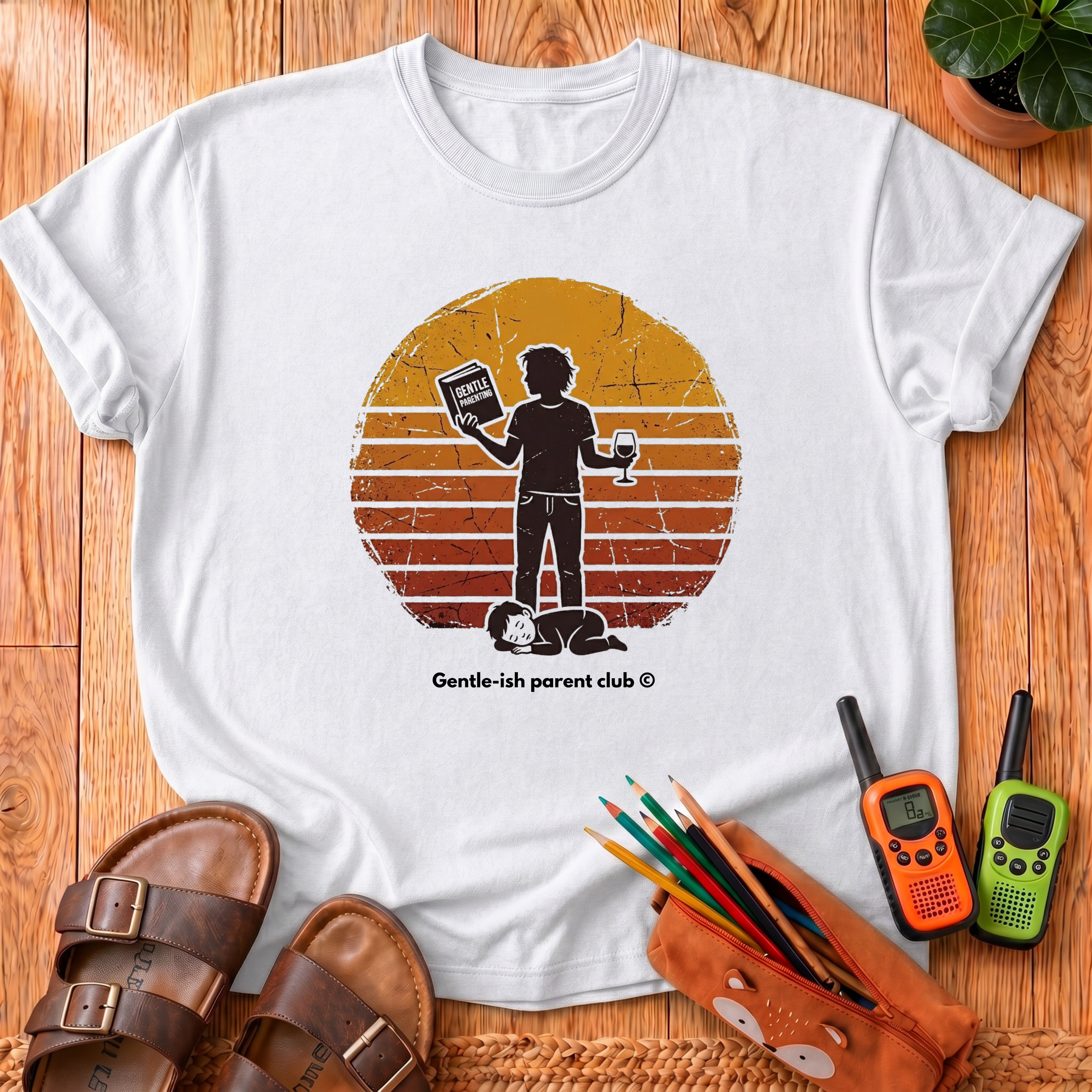 Dad and Kid Retro T-Shirt